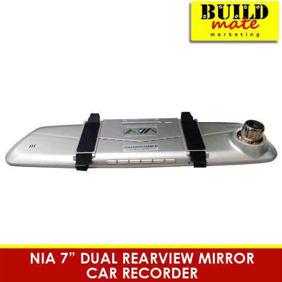 NIA 7" Dual Rearview Mirror Dashcam Car Recorder