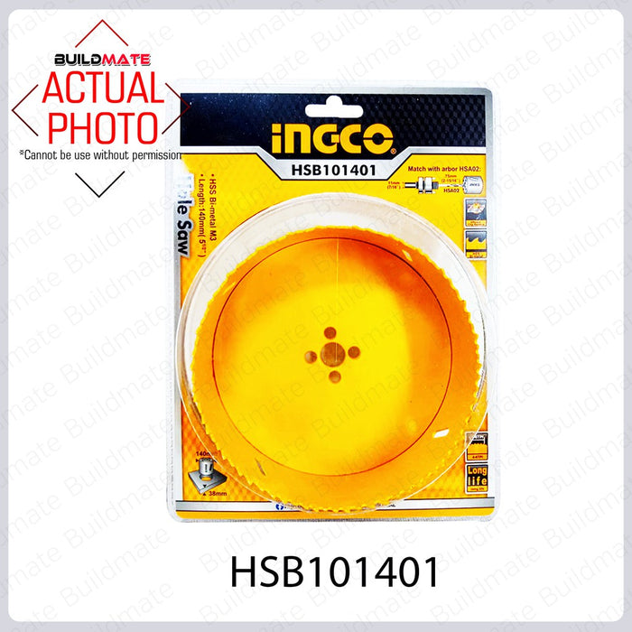 INGCO Hole Saw 140mm HSB101401  •BUILDMATE• IHT