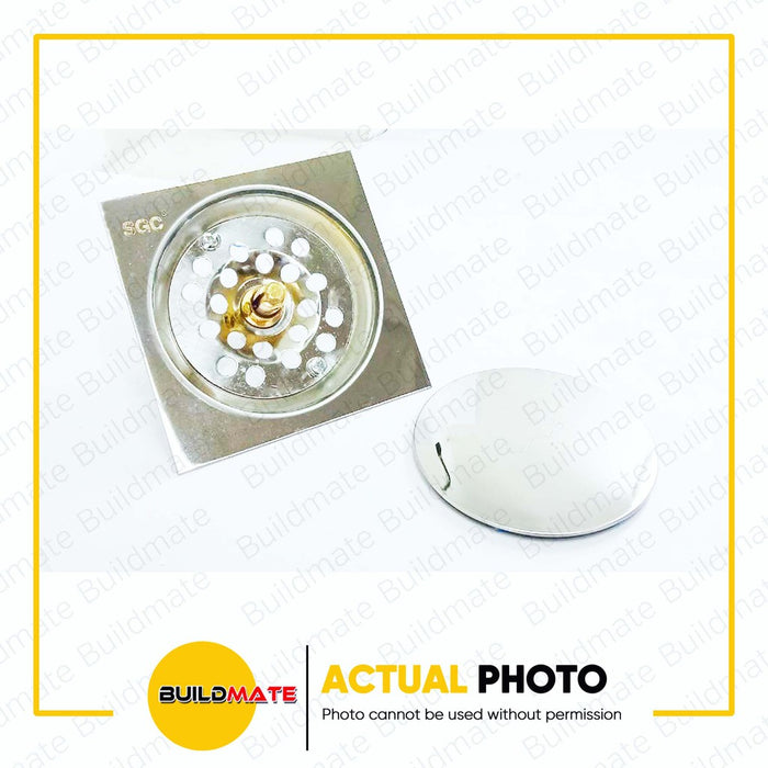 S.G.C. Push Type Floor Drain for Kitchen Toilet 4" x 4" | 6" x 6" SOLD PER PIECE S.G.C.-A2