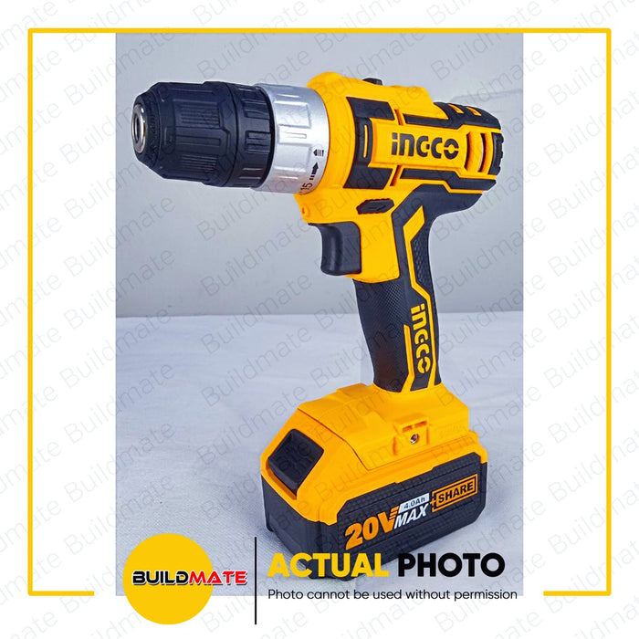 [COMBO] INGCO Lithium Ion Cordless Angle Grinder and Drill 2PCS Combo Kit CKLI2009 •BUILDMATE• IPT