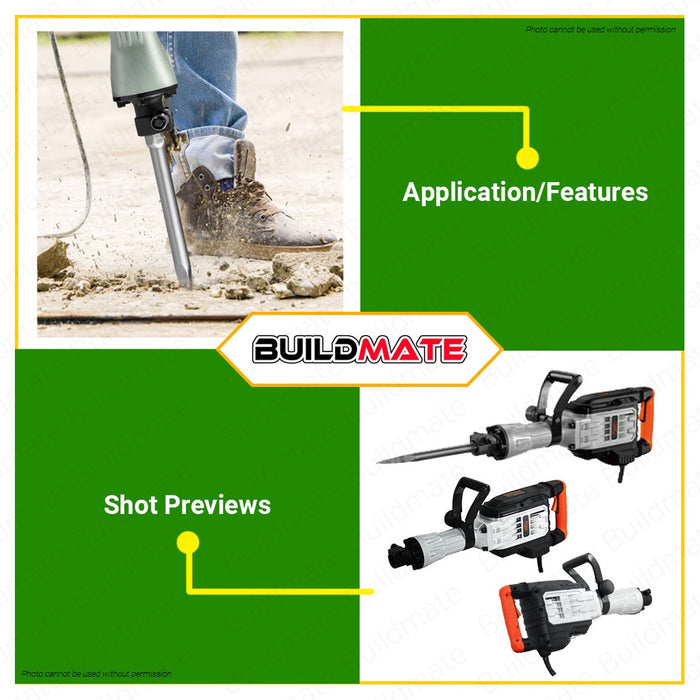 HOYOMA JAPAN Electric Demolition Hammer 1900W HT-DH1900 HP 100% ORIGINAL / AUTHENTIC •BUILDMATE•