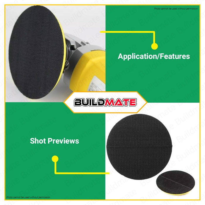 HOYOMA JAPAN Velcro Backing Pad 4" 5" 7" inch  for Angle Grinder SOLD PER PIECE •BUILDMATE•