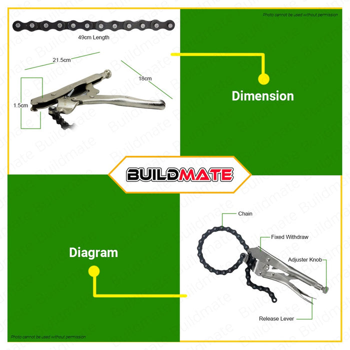 HOYOMA JAPAN Chain Clamp Vise Grip 20" inches HT-CCVG20 100% ORIGINAL / AUTHENTIC •BUILDMATE• HYMHT