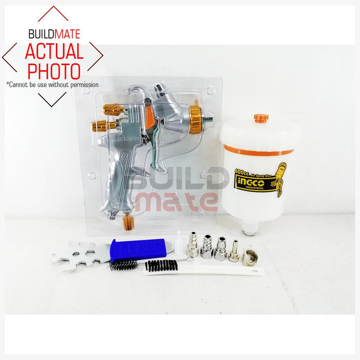 INGCO Gravity Type Air Spray Gun 600CC Paint Spray for Car & Finishing Coat ASG1065 •BUILDMATE• IHT
