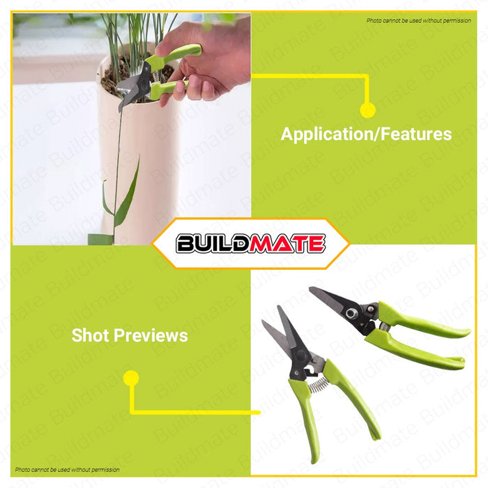 GREENFIELD Garden Agriculture Plant Pruning Shear Scissor 7" SGPS 3714 •BUILDMATE•