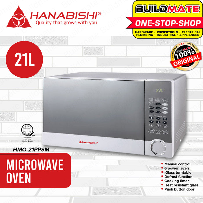 HANABISHI Digital Microwave Oven 21L HMO-21PSSM •BUILDMATE•