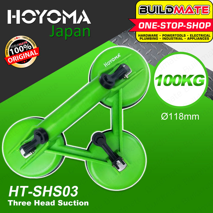 HOYOMA JAPAN Three Head Suction 100kg HT-THS03 •BUILDMATE•