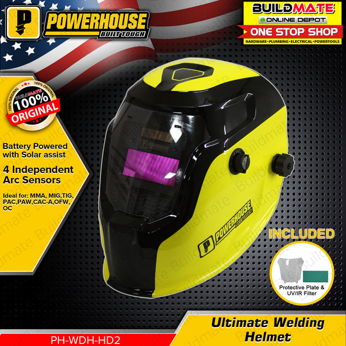 POWERHOUSE USA Ultimate Series Auto Darkening Welding Helmet •BUILDMATE• PHI
