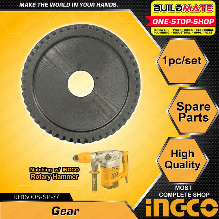 INGCO Gear 1PC | 2PCS/SET [SOLD PER SET] Replacement Part Spare Part for Rotary Hammer RH16008-SP-71 | RH16008-SP-77 •BUILDMATE• ISP