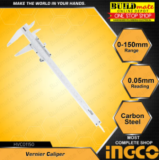 INGCO Steel Vernier Caliper 150mm HVC01150  •BUILDMATE• IHT