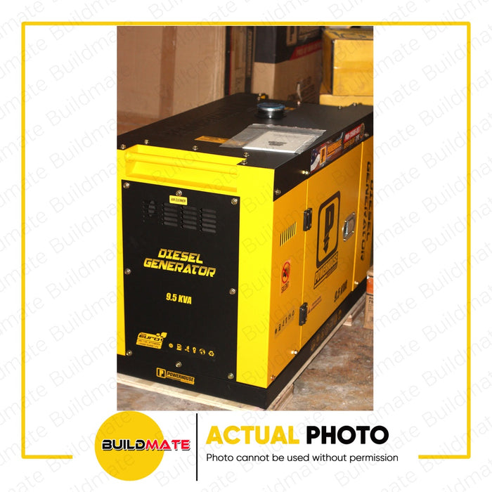 POWERHOUSE 9.5KVA Diesel Silent Type Generator with Battery For Electric PWH11500E-DST •BUILDMATE• PHI