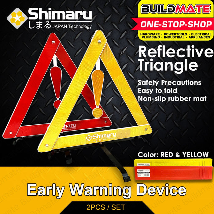 SHIMARU | PROMAN 2 PCS Reflective Triangle EWD Early Warning Device Re ...