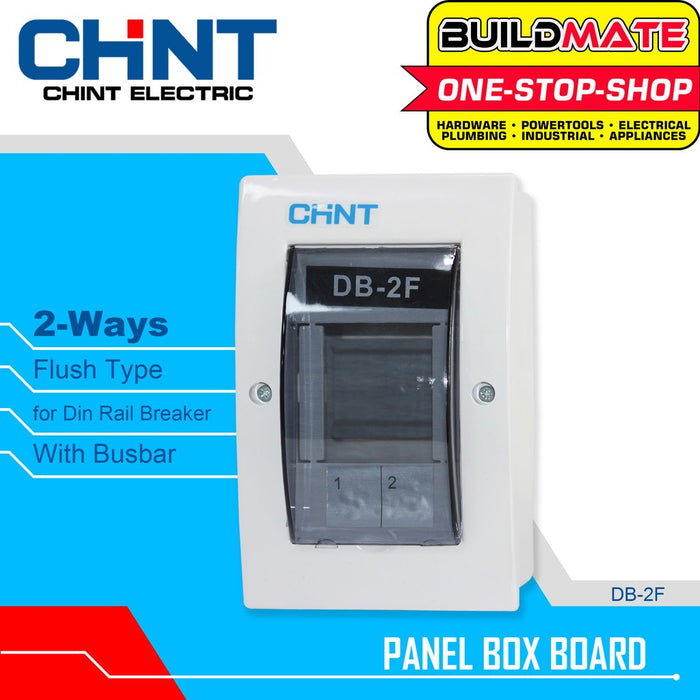 CHINT 2 WAYS FLUSH Type Panel Distribution Box Board for Din Rail Breaker DB-2F •BUILDMATE•