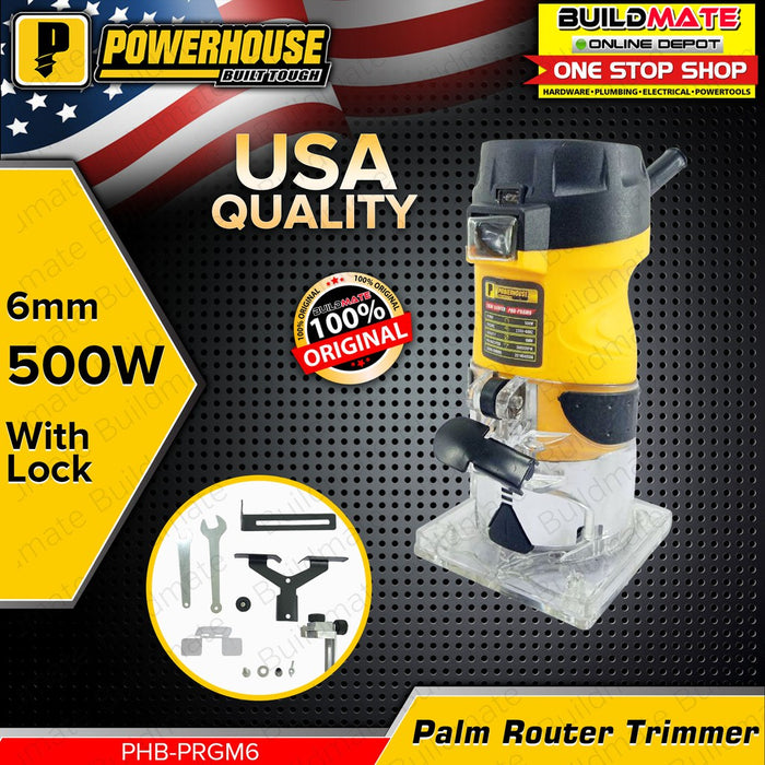 BUILDMATE Powerhouse Palm Router Trimmer 6mm 500W | 650W [SOLD PER SET ...