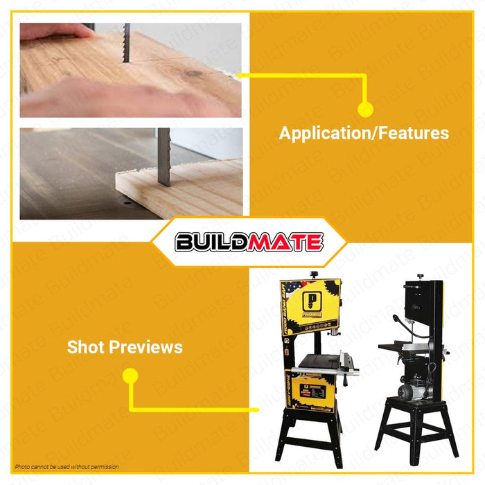 Powerhouse Wood Band Saw Machine Cutting Machine 14" Inches 1200W PH-WBS-1200HD •BUILDMATE• PHPT
