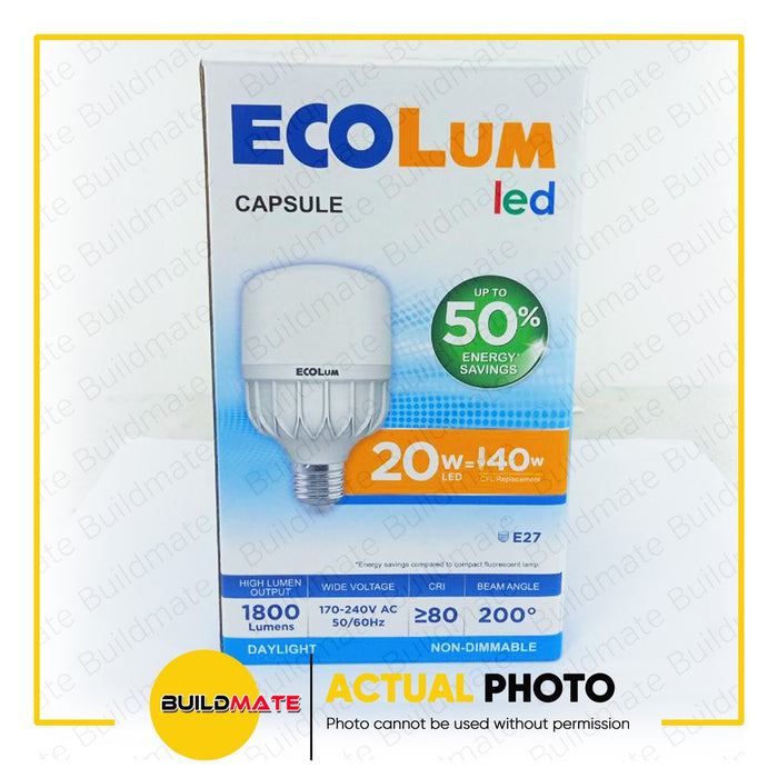 ECOLUM LED Capsule Bulb Daylight SOLD PER PIECE •BUILDMATE•