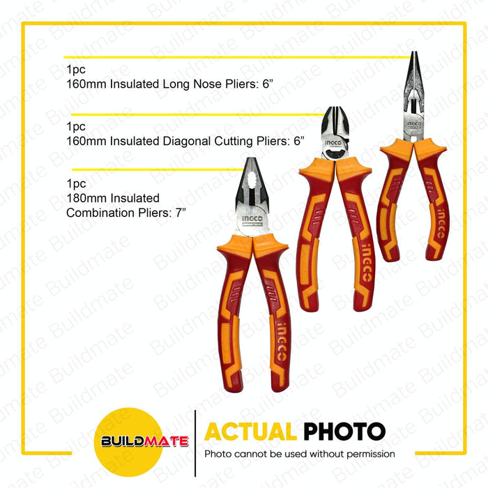 INGCO 26PCS/SET Insulated Hand Tools Set HKITH2601 •BUILDMATE• IHT