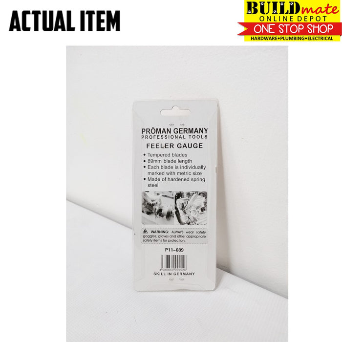 PROMAN Feeler Gauge 26 Blades P11-689 •BUILDMATE• 