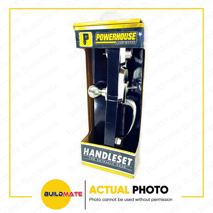 BUILDMATE Powerhouse PRO SERIES Entrance Handle set PH8011SNET Satin Nickel Finish - PHDH