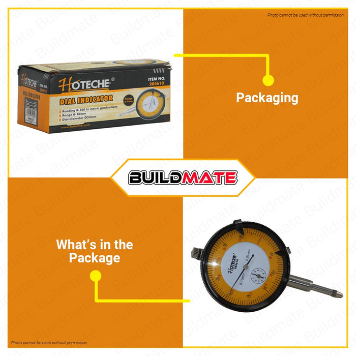 Hoteche Dial Indicator 10mm HTC-284610 100% ORIGINAL / AUTHENTIC •BUILDMATE•