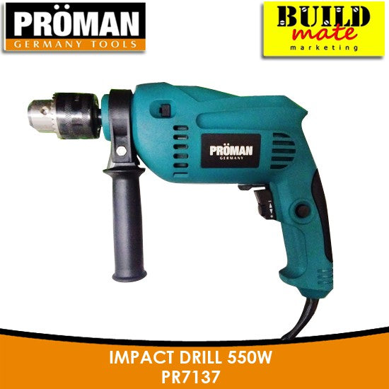 Proman Impact Drill 550W PR7137 (For Concrete) •BUILDMATE•