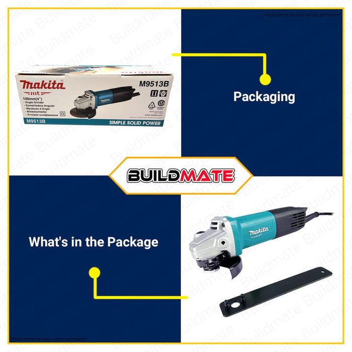 MAKITA Original Angle Grinder 4" 850W M9513M •BUILDMATE•