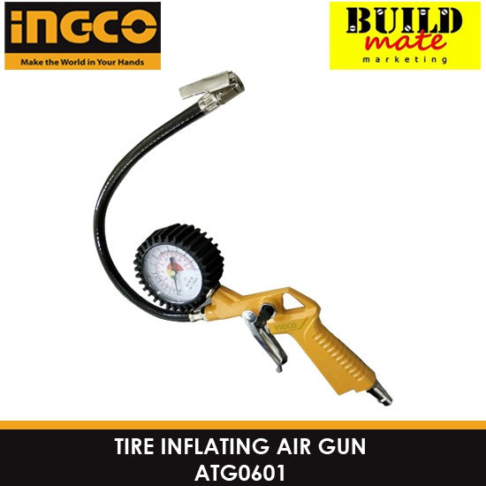 INGCO Tire Inflating Air Gun Tire Inflator Pneumatic Air Pressure Compressor ATG0601 •BUILDMATE• IHT