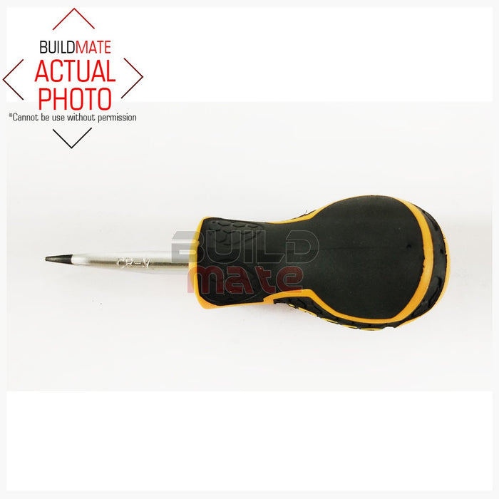 INGCO 6.5mm Stubby Slotted Screwdriver HS282038 •BUILDMATE• IHT