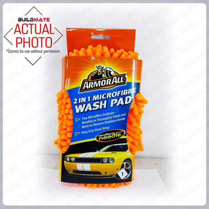 ARMOR ALL 2IN1 Microfibre Noodle Wash Pad Cloth AA40006EN CAR CARE •BUILDMATE• 