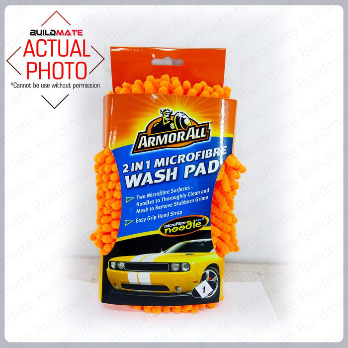 ARMOR ALL 2IN1 Microfibre Noodle Wash Pad Cloth AA40006EN CAR CARE •BUILDMATE• 