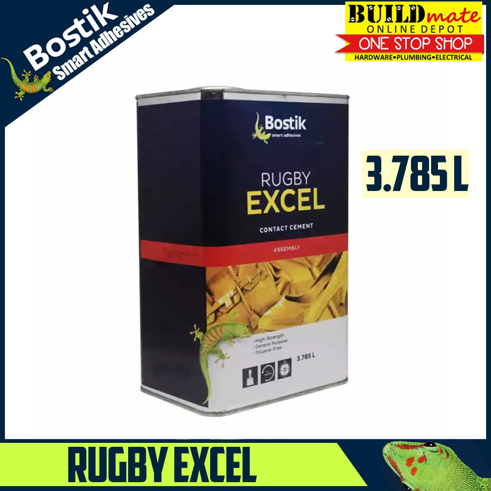 Bostik RUGBY Original/ EXCEL Premium Contact Cement GALLON 3.785L •BUI ...