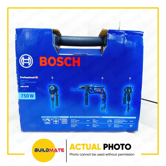 BOSCH Professional Impact Drill GSB 16RE WRAP 750W •BUILDMATE• BPT