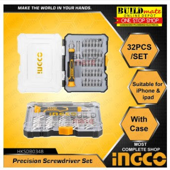 INGCO 32pcs Precision Screwdriver SET HKSDB0348  •BUILDMATE• IHT