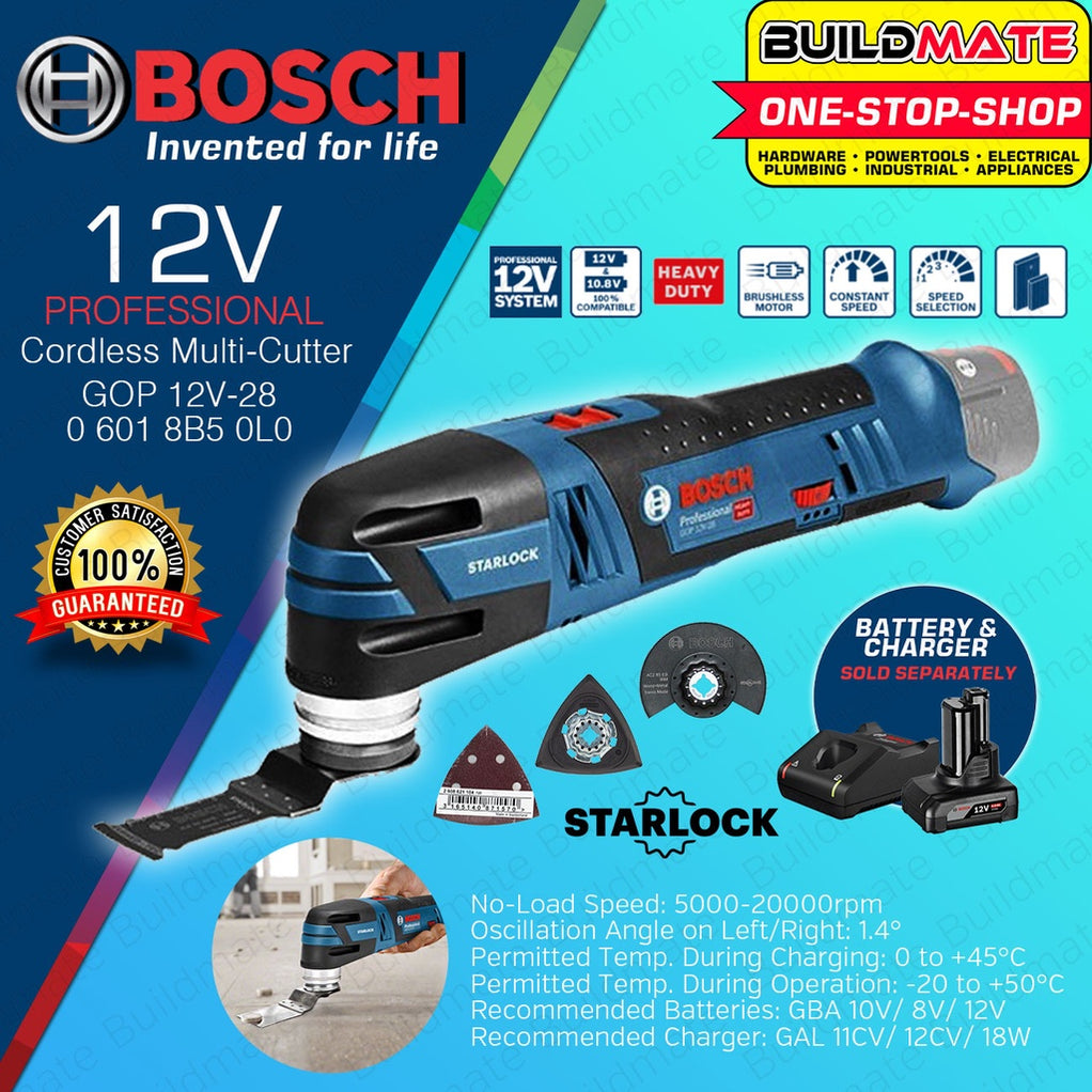 BOSCH Lithium Ion Li-Ion Cordless Multi-Purpose Oscillating Tool Solo ...