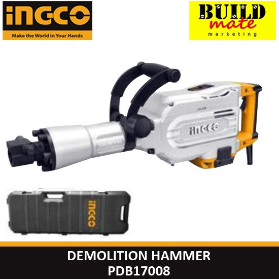 BUILDMATE Ingco Demolition Jack Hammer 1700W Industrial Hammer Demolition Concrete Breaker Drill Hammer Machine Jackhammer Tool - IPT