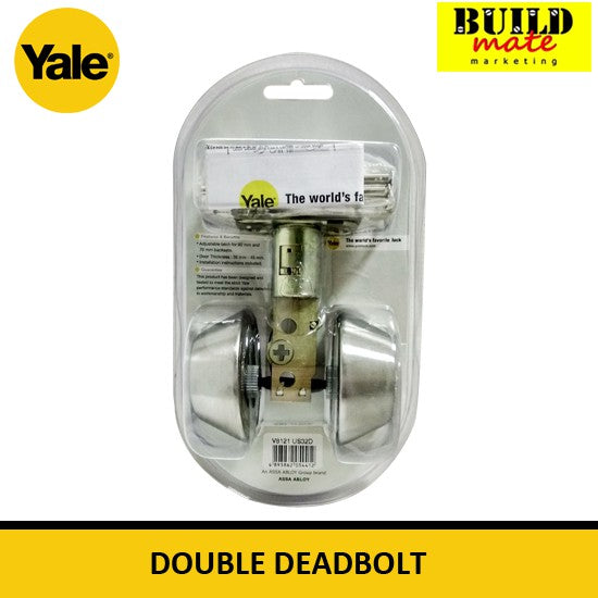 YALE Original Double Deadbolt Lockset VCA8121 / V8121 US32D •BUILDMATE•