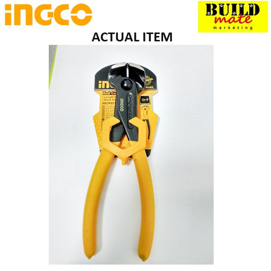 BUILDMATE Ingco End Cutting Pliers 7" (180mm) Cr-V Precision End Nippers Wire Cutter HECP02180 • IHT