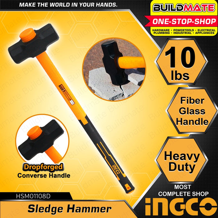 INGCO Sledge Hammer Sledgehammer 10lbs Converse Handle HSM01108D  AUTHENTIC •BUILDMATE• IHT