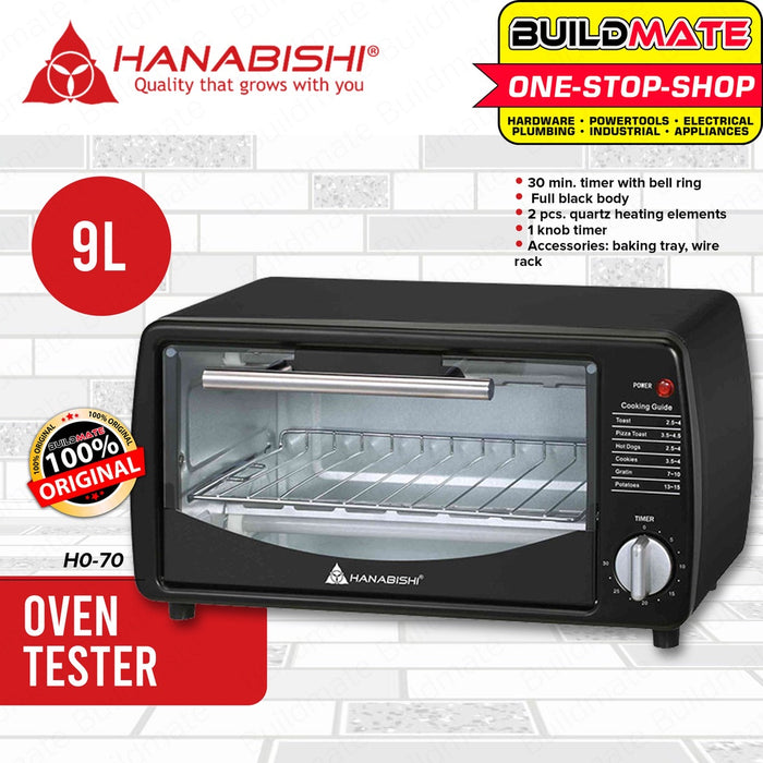 HANABISHI Oven Toaster 650W 9L HO-70 •BUILDMATE•