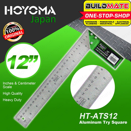 PROMAN GERMANY / HOYOMA JAPAN Aluminum Try Square 12" ATS12 100% ORIGINAL / AUTHENTIC •BUILDMATE•