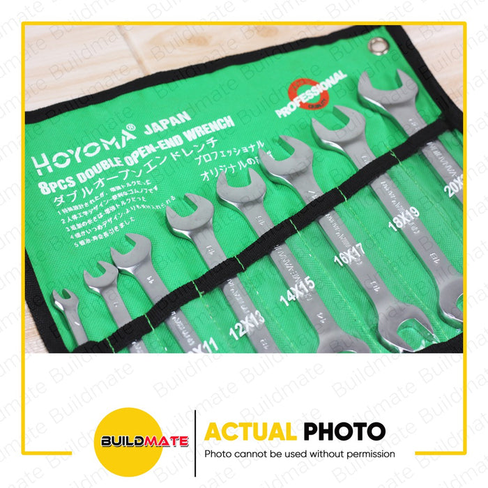 HOYOMA JAPAN Matte Double Open End Wrench 8PCS/SET •BUILDMATE• HYMHT