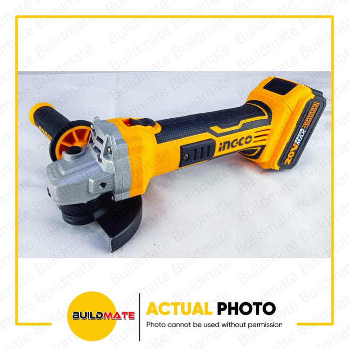 [COMBO] INGCO Lithium Ion Cordless Angle Grinder and Drill 2PCS Combo Kit CKLI2009 •BUILDMATE• IPT