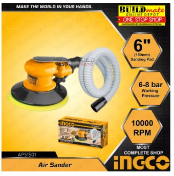 INGCO Air Sander 6" Pneumatic 150mm APS1501 •BUILDMATE• IPT