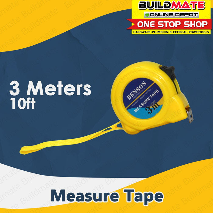 Benson Measuring Tape Measure 3M / 10ft •BUILDMATE•