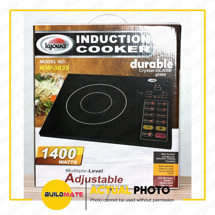 KYOWA Single Induction Cooker Stove Crystal Glass Plate KW3635 •BUILDMATE•