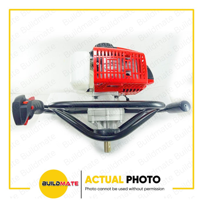 HOYOMA GAS 2 Stroke Earth Auger Post Hole Digger Ground Drill DZ64 + AUGER BIT 150mm •BUILDMATE• HYMPT