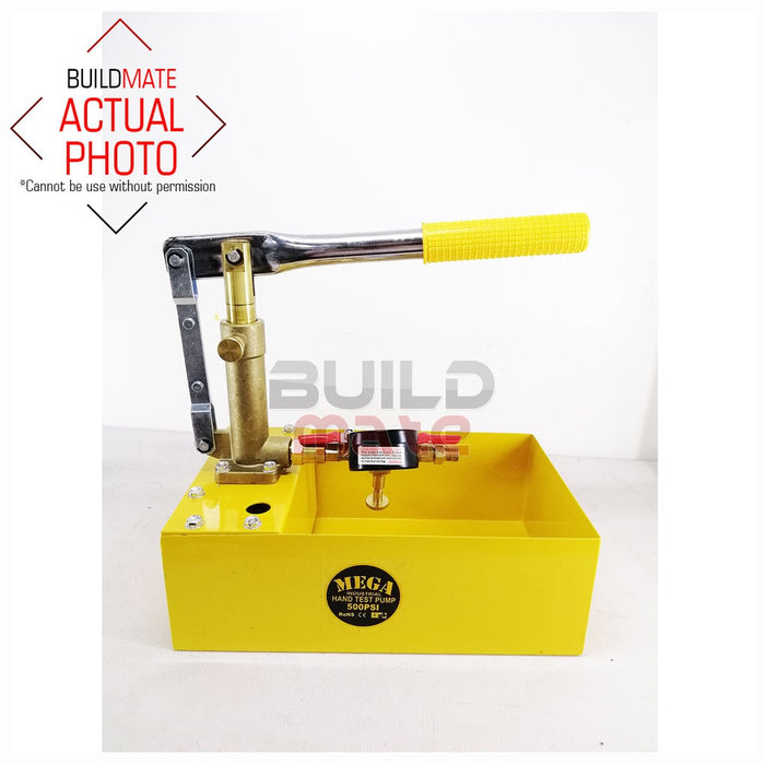 MEGA Hydraulic Pressure Hand Test Pump 500PSI MHTP500 •BUILDMATE•