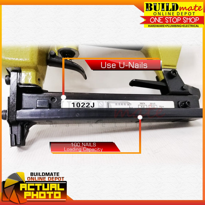 Atlee U-NAILS Air Nailer 20Gauge 1022J •BUILDMATE•
