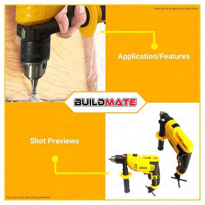 POWERHOUSE Impact Drill 13mm 720W PHB-IMPACT-720S •BUILDMATE• PHPT