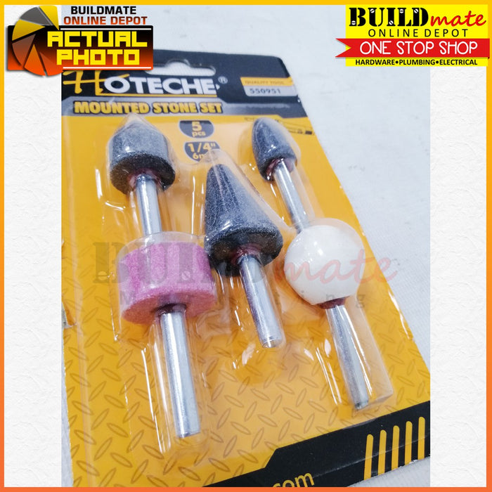 Hoteche 5PCS/SET Mounted Stone 1/4" 6mm 550951 •BUILDMATE•